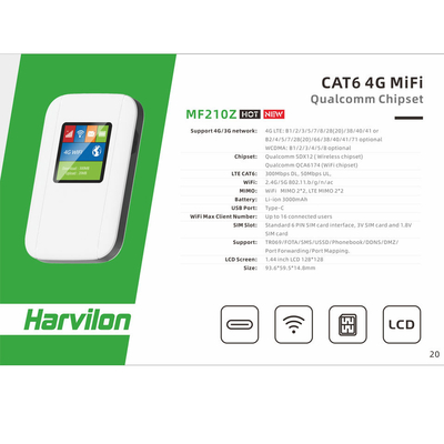 কেনা সাদা / কালো / সোনার / লাল রঙের 5V 1A 4G মোবাইল ওয়াইফাই রাউটার online manufacture