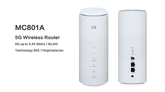 কেনা ZTE MC801A 5G ইন্ডোর ওয়াইফাই CPE রাউটার ইন্ডোর 5g রাউটার 100m আনলক করা সিম কার্ড online manufacture
