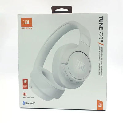 JBL TUNE 720BT ব্লুটুথ হেডসেটের জন্য ওপেন-ইয়ার ওয়্যারলেস এলইডি ব্যাটারি নিম্ন-ফ্রিকোয়েন্সি সাউন্ড এফেক্টস সঙ্গীতের জন্য উচ্চ সহনশীলতা গামি
